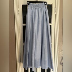 Agnes & Dora Woven Seersucker Maxi Ballskirt. EUC. Size M.
